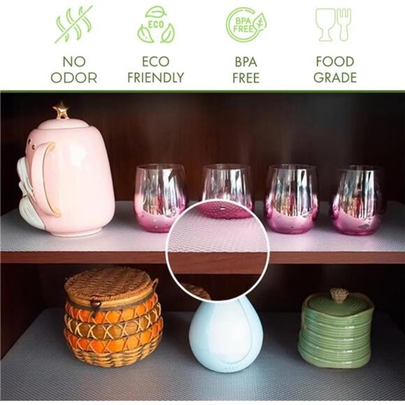 17.7 INCHES x 33 FEET (394 Inches) Non-Slip Shelf Liner, EVA Kitchen  Liner - Picture 2 of 7